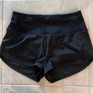 Lululemon Black Speed Up Shorts - 2.5”